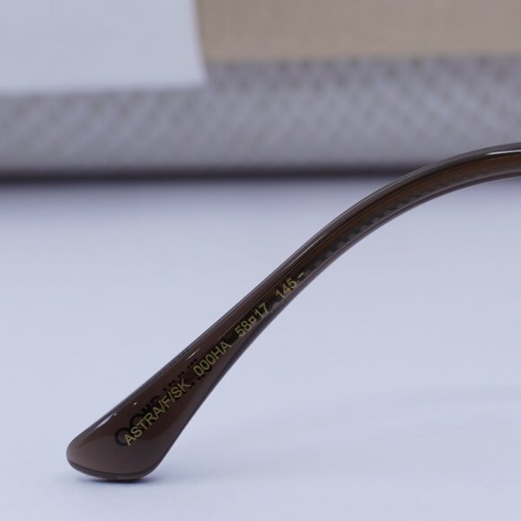 Jimmy Choo ASTRA/F/SK 0000 HA Geometric Sunglasses - Gold/Brown - Picture 6 of 10